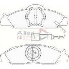 ADB1581 COMLINE Комплект тормозных колодок, дисковый тормоз