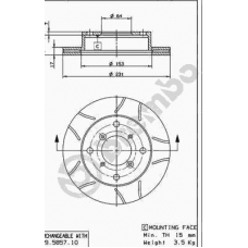 09.5857.75 BREMBO Тормозной диск