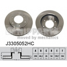 J3305052HC NIPPARTS Тормозной диск