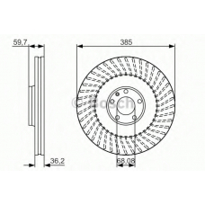 0 986 479 A31 BOSCH Тормозной диск