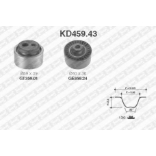 KD459.43 SNR Комплект ремня грм