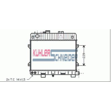 1402501 KUHLER SCHNEIDER Радиатор, охлаждение двигател
