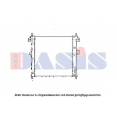 510151N AKS DASIS Радиатор, охлаждение двигателя