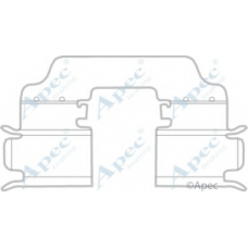 KIT1160 APEC Комплектующие, тормозные колодки