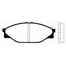 J PA-214AF JAPANPARTS Комплект тормозных колодок, дисковый тормоз