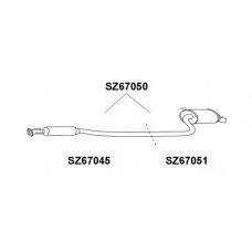 SZ67050 VENEPORTE Глушитель выхлопных газов конечный