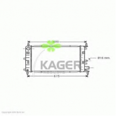 31-0330 KAGER Радиатор, охлаждение двигателя