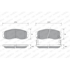 151-2146 WEEN Комплект тормозных колодок, дисковый тормоз