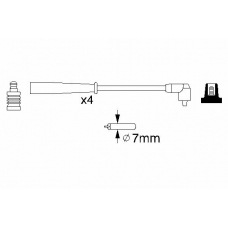 0 986 356 727 BOSCH Комплект проводов зажигания