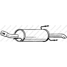 185-123 BOSAL Глушитель выхлопных газов конечный