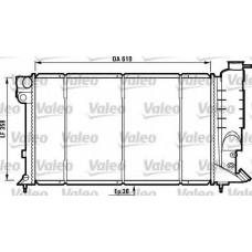 730507 VALEO Радиатор, охлаждение двигателя