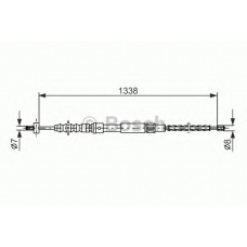 1 987 477 356 BOSCH Трос, стояночная тормозная система