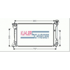 3201071 KUHLER SCHNEIDER Радиатор, охлаждение двигател