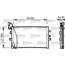 814000 VALEO Конденсатор, кондиционер
