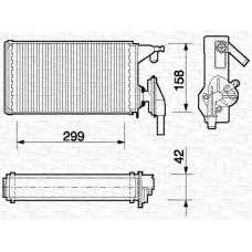 350218063000 MAGNETI MARELLI Теплообменник, отопление салона