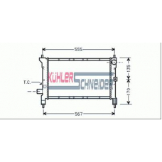1102801 KUHLER SCHNEIDER Радиатор, охлаждение двигател
