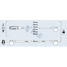 85050 FAE Комплект проводов зажигания