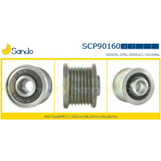 SCP90160.1 SANDO Ременный шкив, генератор