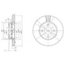 BG2748 DELPHI Тормозной диск