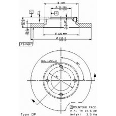 08.7860.10 BREMBO Тормозной диск