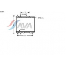 CN2187 AVA Радиатор, охлаждение двигателя