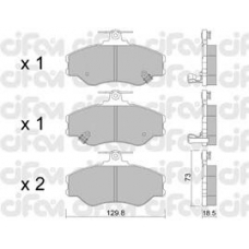 822-366-0 CIFAM Комплект тормозных колодок, дисковый тормоз