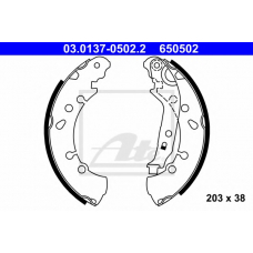 03.0137-0502.2 ATE Комплект тормозных колодок