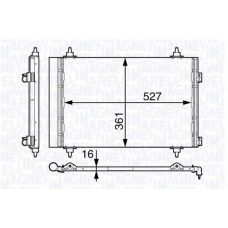 350203714000 MAGNETI MARELLI Конденсатор, кондиционер