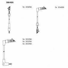300/635 BREMI Комплект проводов зажигания