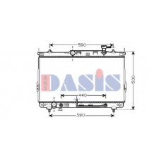 510034N AKS DASIS Радиатор, охлаждение двигателя