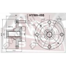 HYWH-005 ASVA Ступица колеса