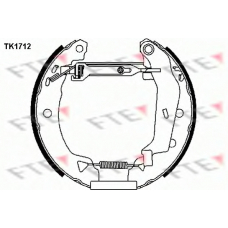 TK1712 FTE Комплект тормозных колодок