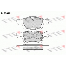 BL2505A1 FTE Комплект тормозных колодок, дисковый тормоз