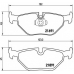 P 06 023 BREMBO Комплект тормозных колодок, дисковый тормоз