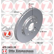 470.2433.20 ZIMMERMANN Тормозной диск