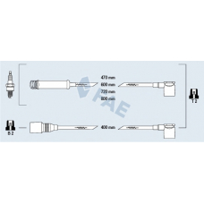 83570 FAE Комплект проводов зажигания