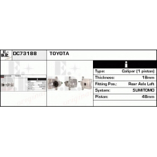 DC73188 EDR Тормозной суппорт