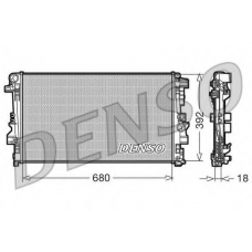 DRM17012 DENSO Радиатор, охлаждение двигателя