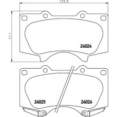 8DB 355 010-491 HELLA Комплект тормозных колодок, дисковый тормоз