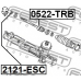 2121-ESC FEBEST Наконечник поперечной рулевой тяги