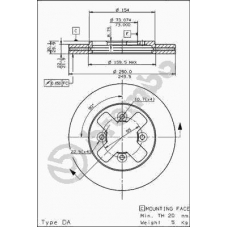 09.5694.10 BREMBO Тормозной диск