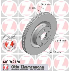 400.3671.20 ZIMMERMANN Тормозной диск