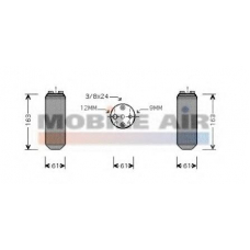 1300D058 VAN WEZEL Осушитель, кондиционер