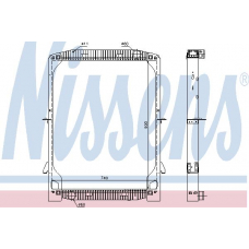 63334 NISSENS Радиатор, охлаждение двигателя