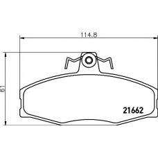 T5054 PAGID Комплект тормозных колодок, дисковый тормоз