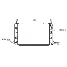 FD2112 AVA Радиатор, охлаждение двигателя