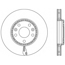 BDR2546.20 OPEN PARTS Тормозной диск