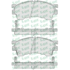 05P1017 LPR Комплект тормозных колодок, дисковый тормоз