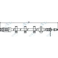 HOS3276 APEC Тормозной шланг