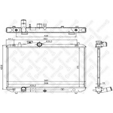 10-26761-SX STELLOX Радиатор, охлаждение двигателя